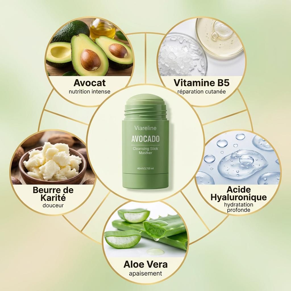 Duo Glow Ultime 🥑✨ Stick Curcuma Éclat & Stick Avocat Nutrition - Routine Complète